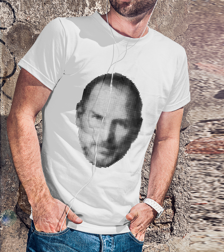 Thinking Differently Steve Jobs Portrait Dot Matrix T-Shirt