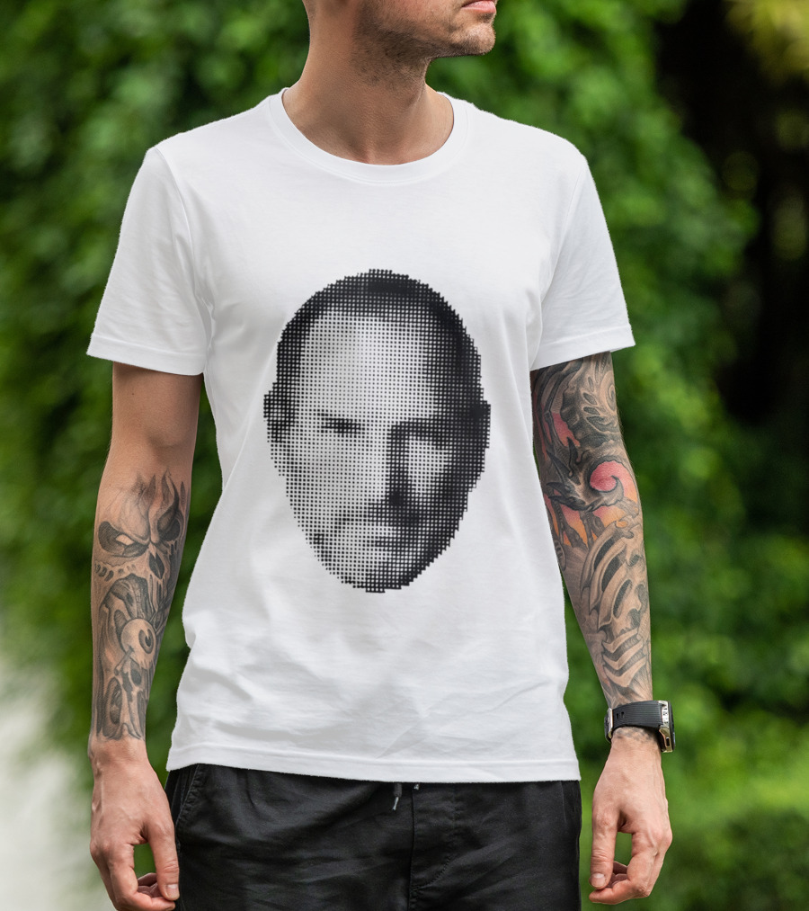 Thinking Differently Steve Jobs Portrait Dot Matrix T-Shirt