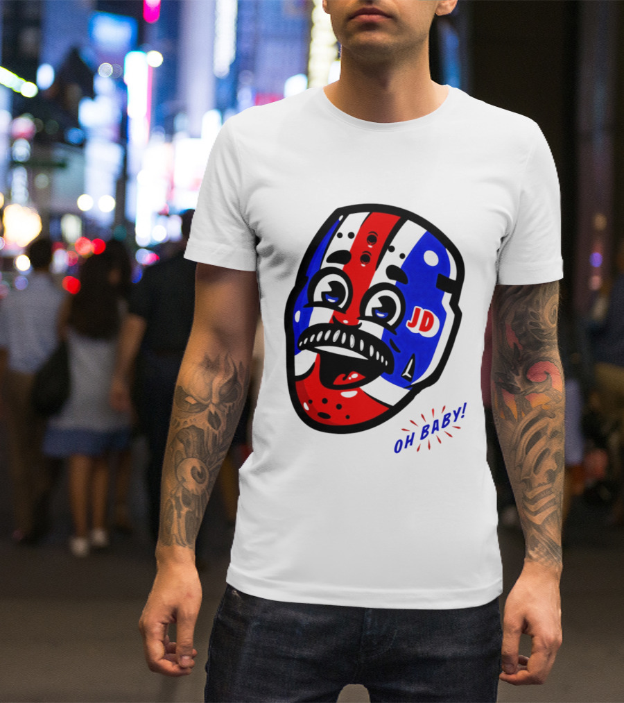 New York Rangers Goalie Mask JD Oh Baby Happy Friday T-Shirt