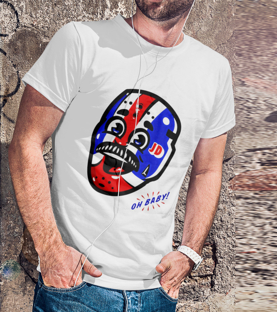 New York Rangers Goalie Mask JD Oh Baby Happy Friday T-Shirt