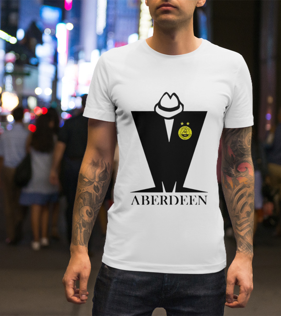 Nutty M Aberdeen FC Football Badge Fedora T-Shirt
