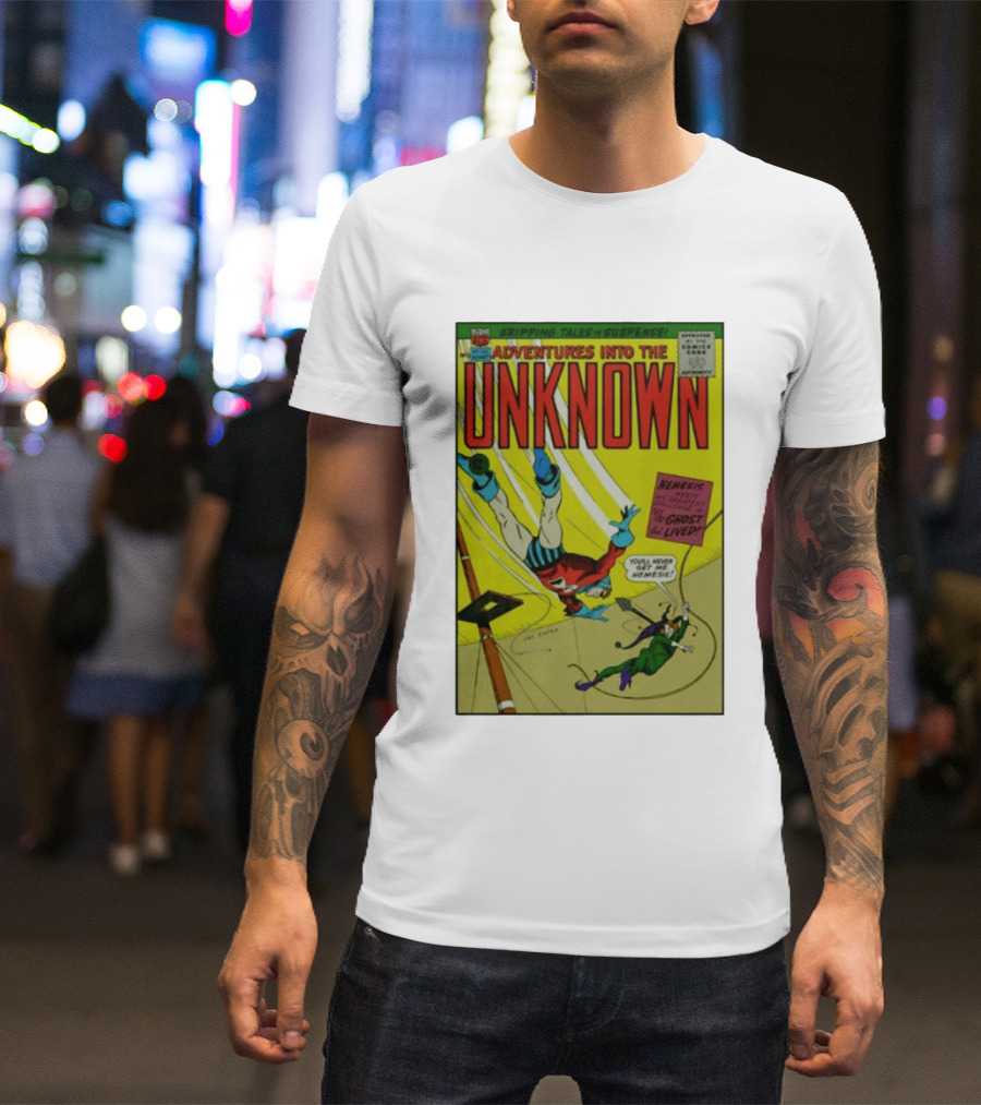 Adventures Into The Unknown Gripping Tales Of Suspense Nemesis Ghost That Lived 1960s Comic Vintage Cover T-Shirt