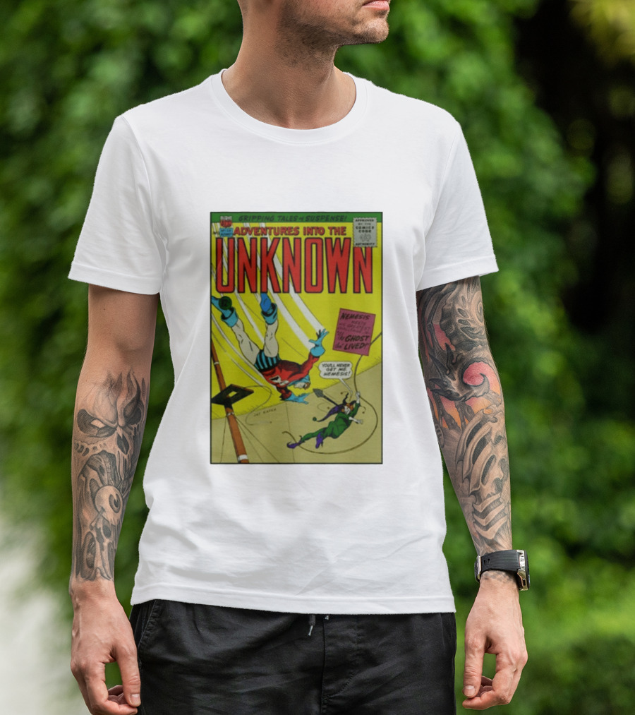 Adventures Into The Unknown Gripping Tales Of Suspense Nemesis Ghost That Lived 1960s Comic Vintage Cover T-Shirt