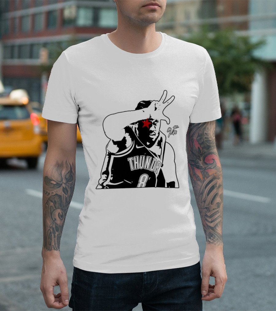 Jalen Williams JDub OKC Thunder NBA Three Point Celebration T-Shirt
