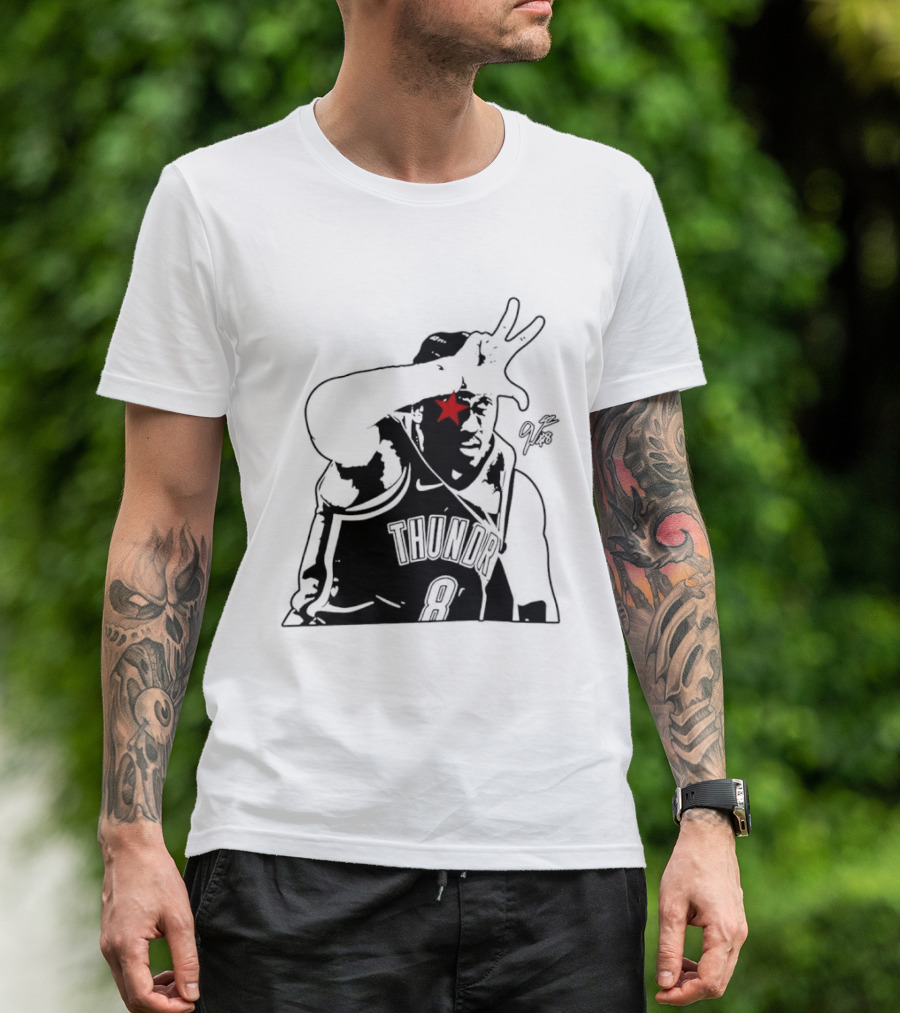 Jalen Williams JDub OKC Thunder NBA Three Point Celebration T-Shirt