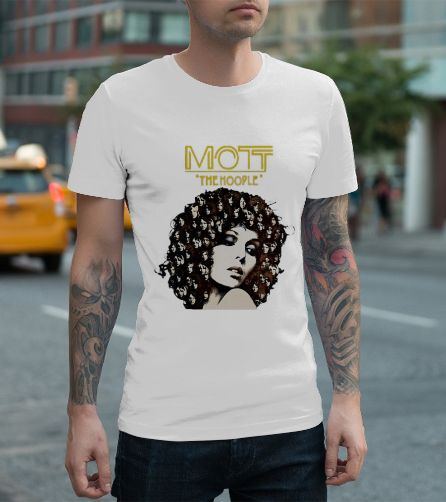 Mott The Hoople Iconic Hair Portrait With Faces T-Shirt