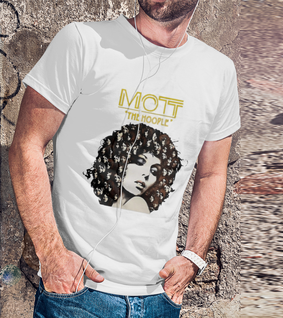 Mott The Hoople Iconic Hair Portrait With Faces T-Shirt