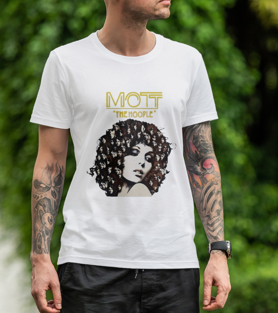 Mott The Hoople Iconic Hair Portrait With Faces T-Shirt
