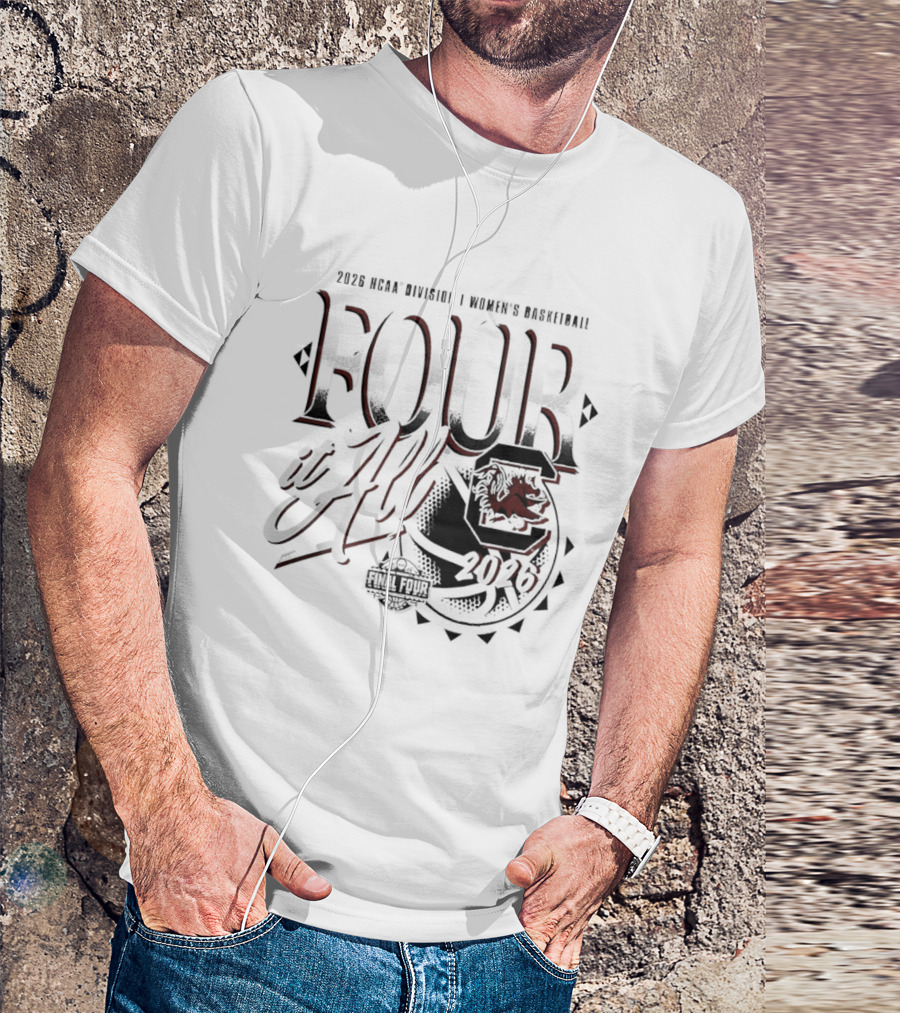 South Carolina Gamecocks 2026 NCAA Women's Basketball March Madness Final Four T-Shirt