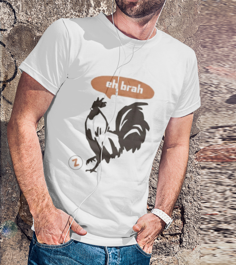 Zippys Eh Brah Rooster Speech Bubble T-Shirt