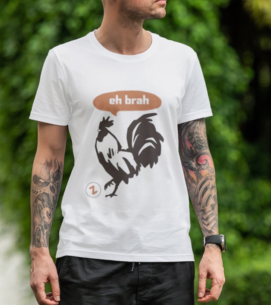Zippys Eh Brah Rooster Speech Bubble T-Shirt