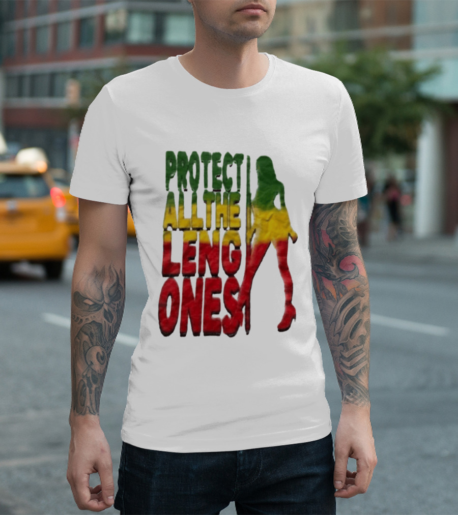 Protect All The Leng Ones Rasta T-Shirt