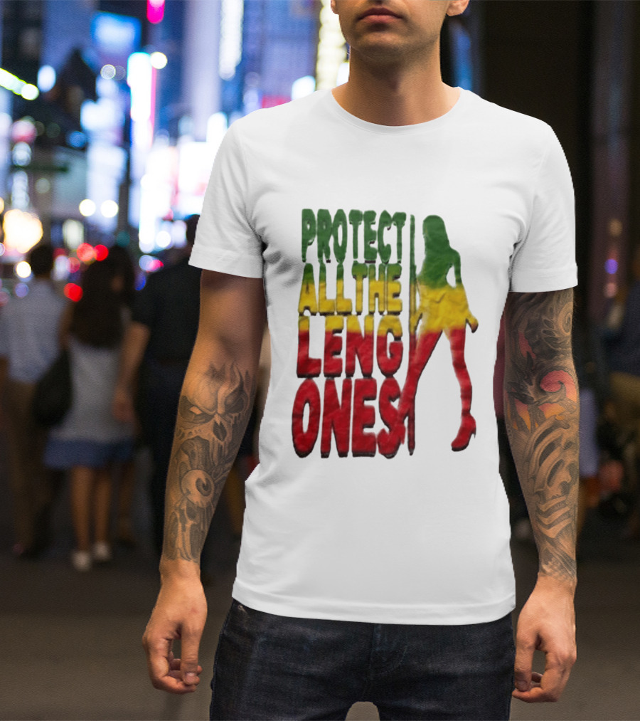 Protect All The Leng Ones Rasta T-Shirt