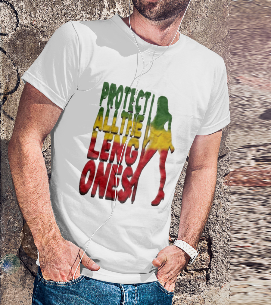 Protect All The Leng Ones Rasta T-Shirt
