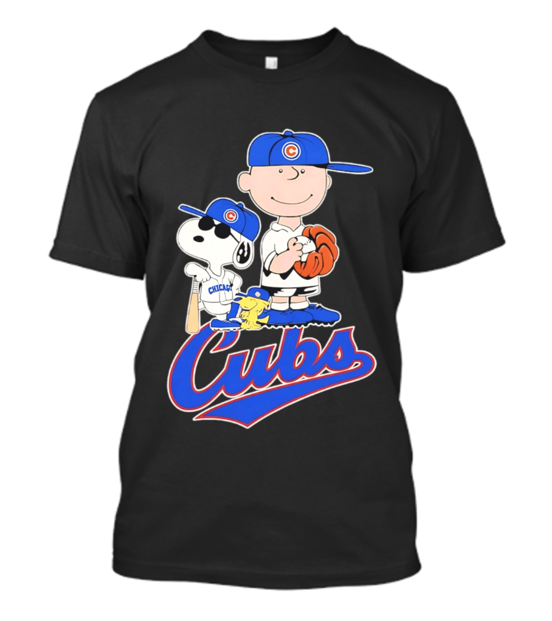 Peanuts Snoopy Woodstock Charlie Brown Chicago Cubs Baseball MLB 2026 T-Shirt