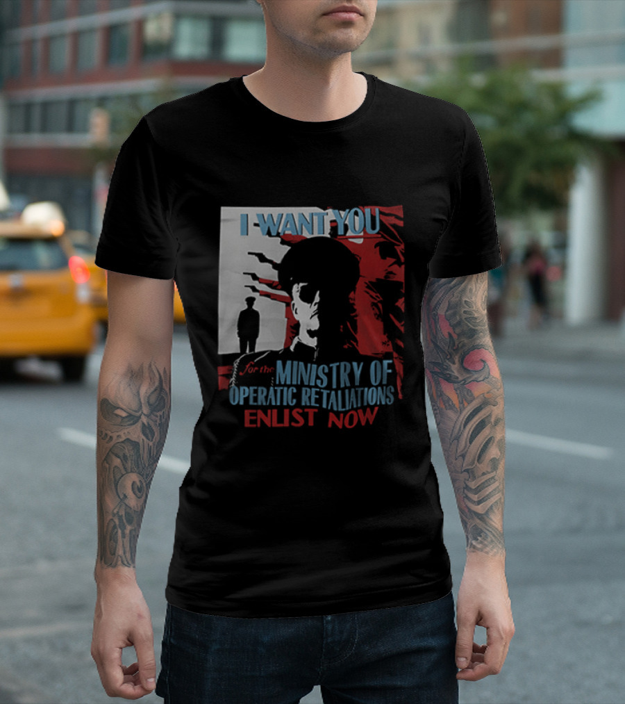 Boston Red Sox My Chemical Romance Tour 2025 I Want You Ministry Of Operatic Retaliation Enlist Now T-Shirt