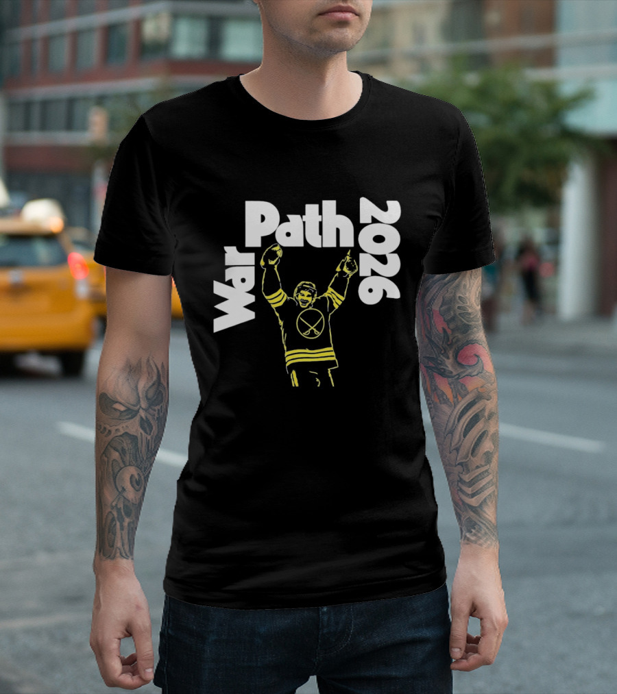 Buffalo Sabres War Path 2026 Hockey Player Celebration T-Shirt