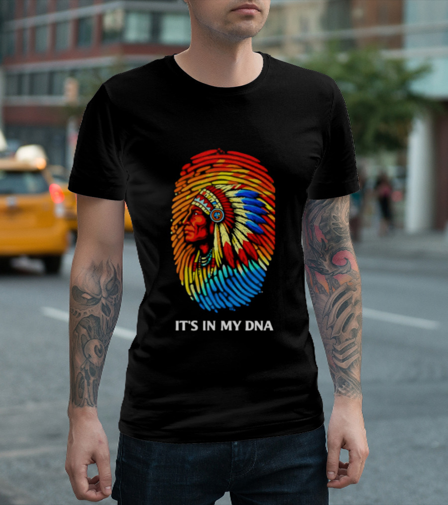 It's In My DNA Native American Feathered Headdress T-Shirt