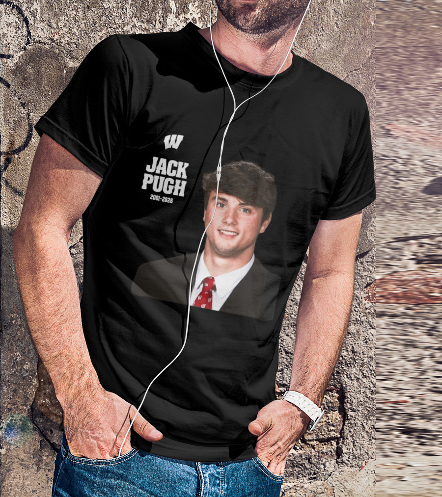 Wisconsin Badgers Football Jack Pugh 2001 2026 T-Shirt