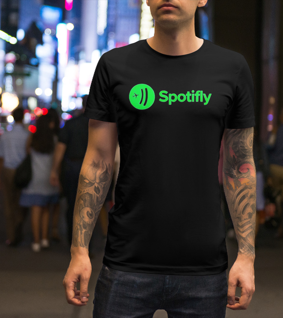 Spotifly 911 Parody Green Fly T-Shirt
