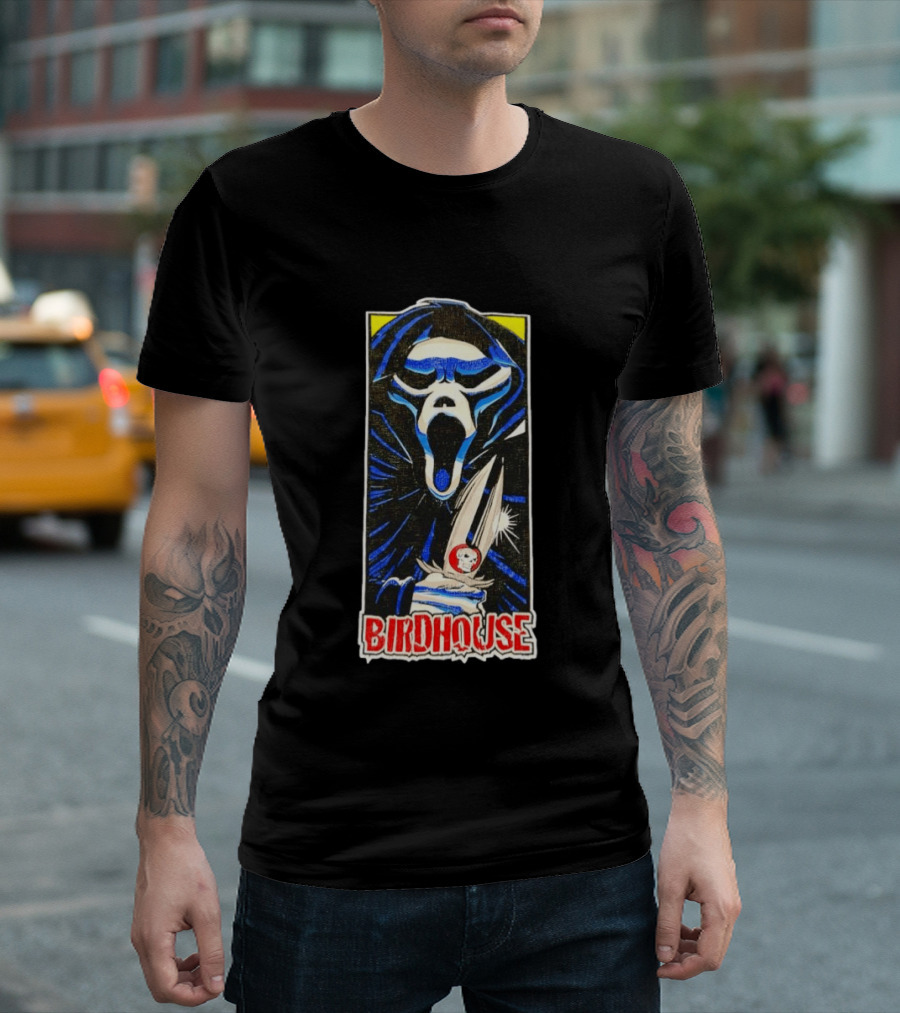 Birdhouse Ghostface Knife Skateboard T-Shirt