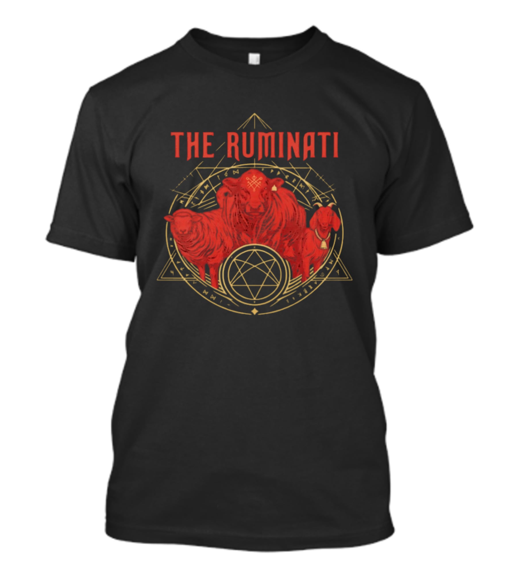The Ruminati Cow Sheep Goat Illuminati Symbolism T-Shirt
