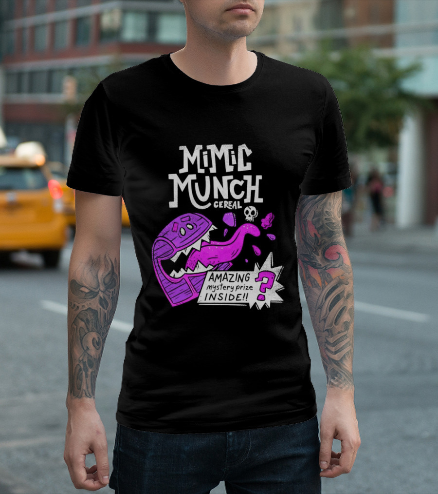 Mimic Munch Cereal Amazing Mystery Prize Inside Dungeons And Dragons T-Shirt