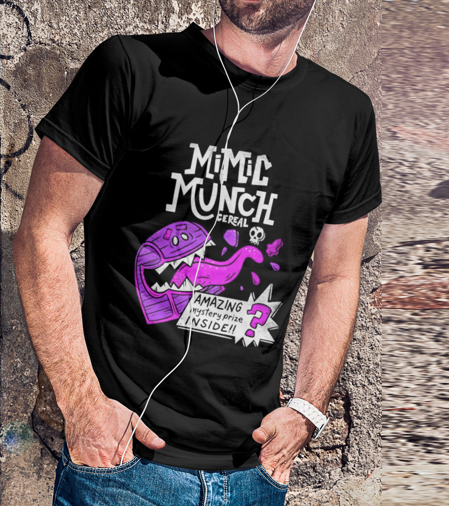 Mimic Munch Cereal Amazing Mystery Prize Inside Dungeons And Dragons T-Shirt