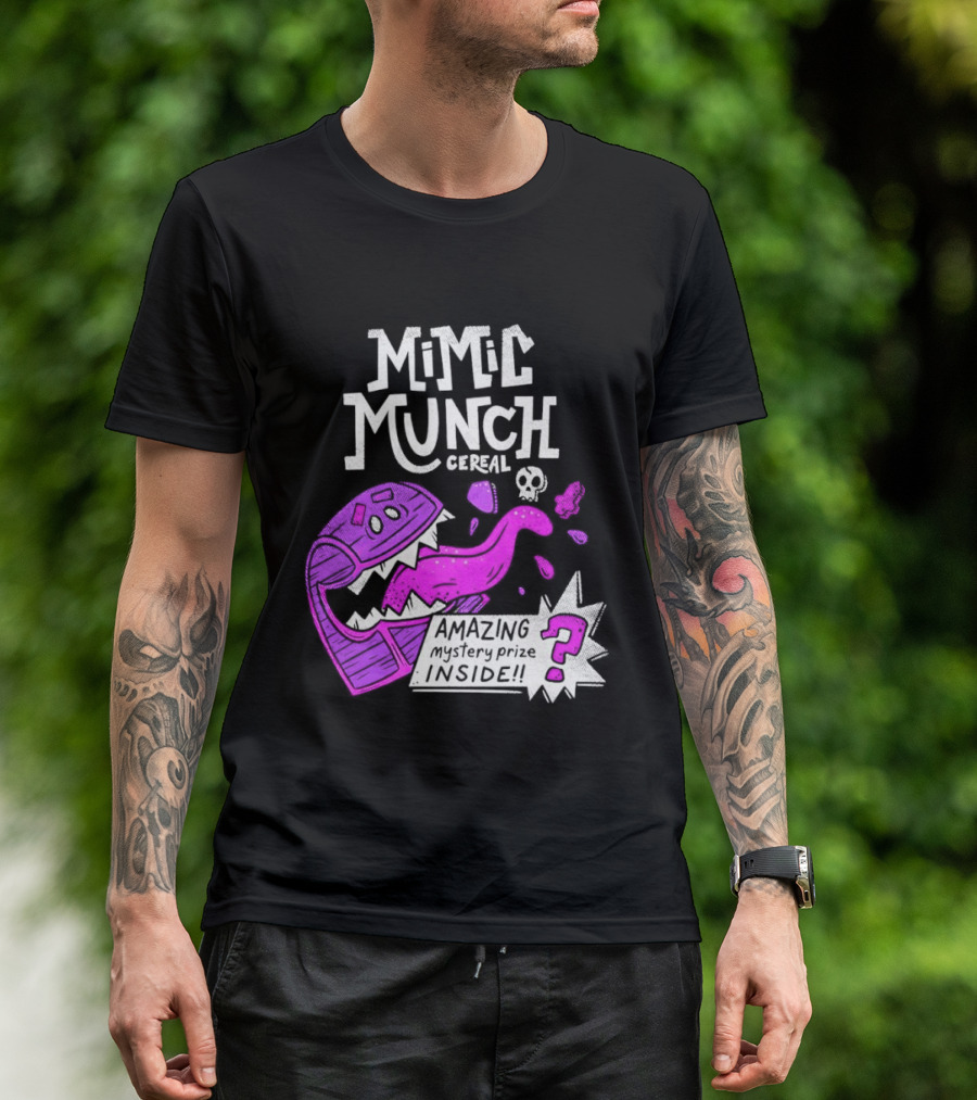 Mimic Munch Cereal Amazing Mystery Prize Inside Dungeons And Dragons T-Shirt