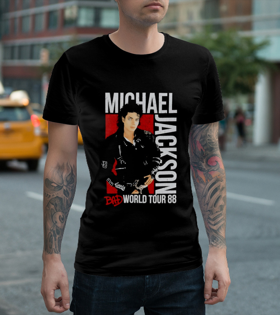 Michael Jackson Bad World Tour 1988 Live Concert Memorabilia T-Shirt