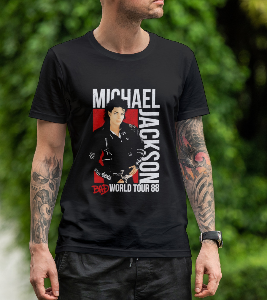 Michael Jackson Bad World Tour 1988 Live Concert Memorabilia T-Shirt