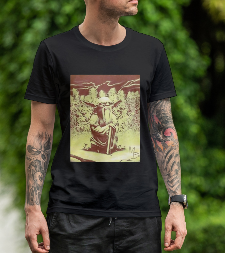 Yoda Star Wars Spliff Meme MZ T-Shirt