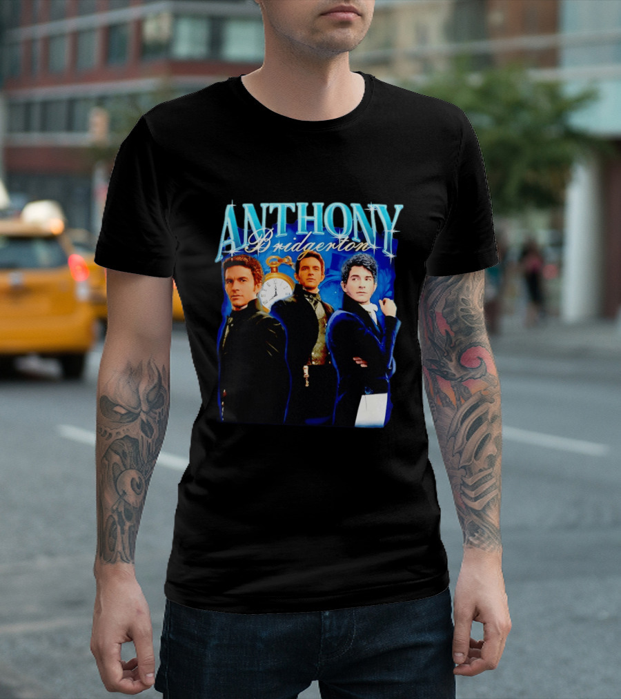 Anthony Bridgerton Netflix Series Character With T-Shirt