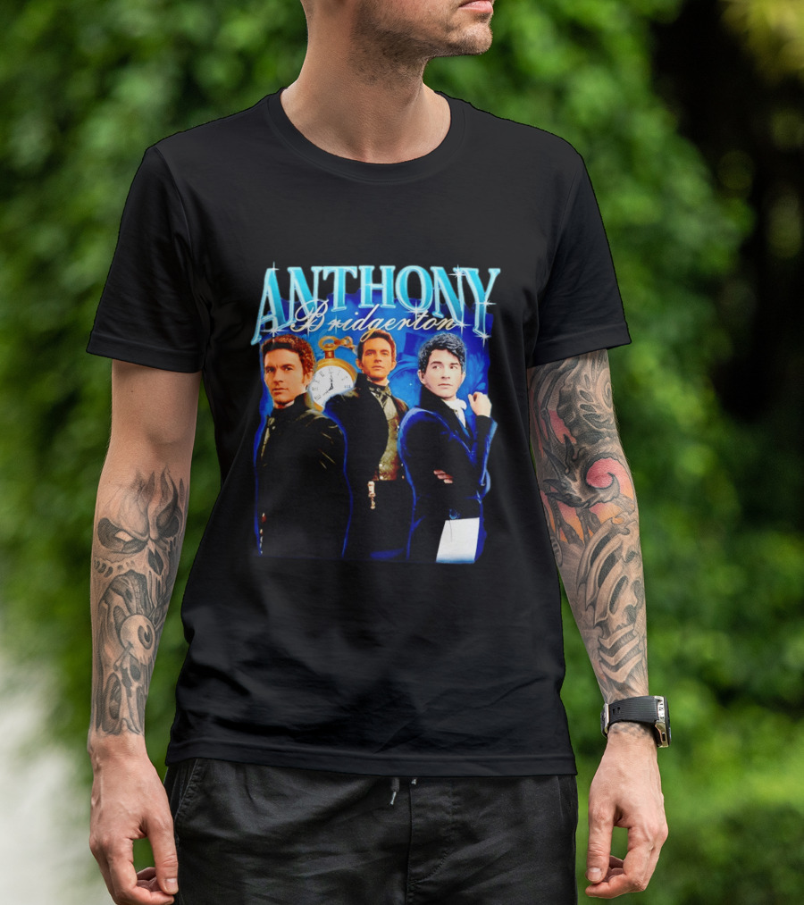 Anthony Bridgerton Netflix Series Character With T-Shirt