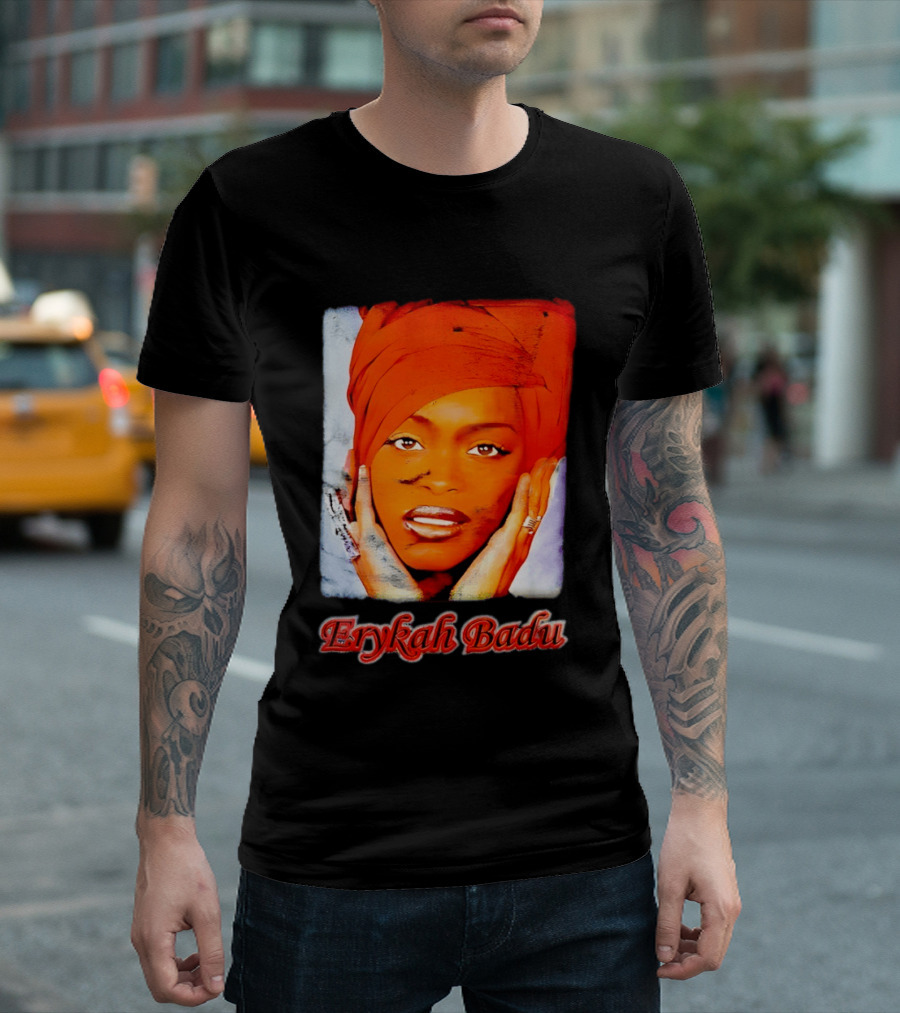 Erykah Badu Iconic Headwrap And Face T-Shirt