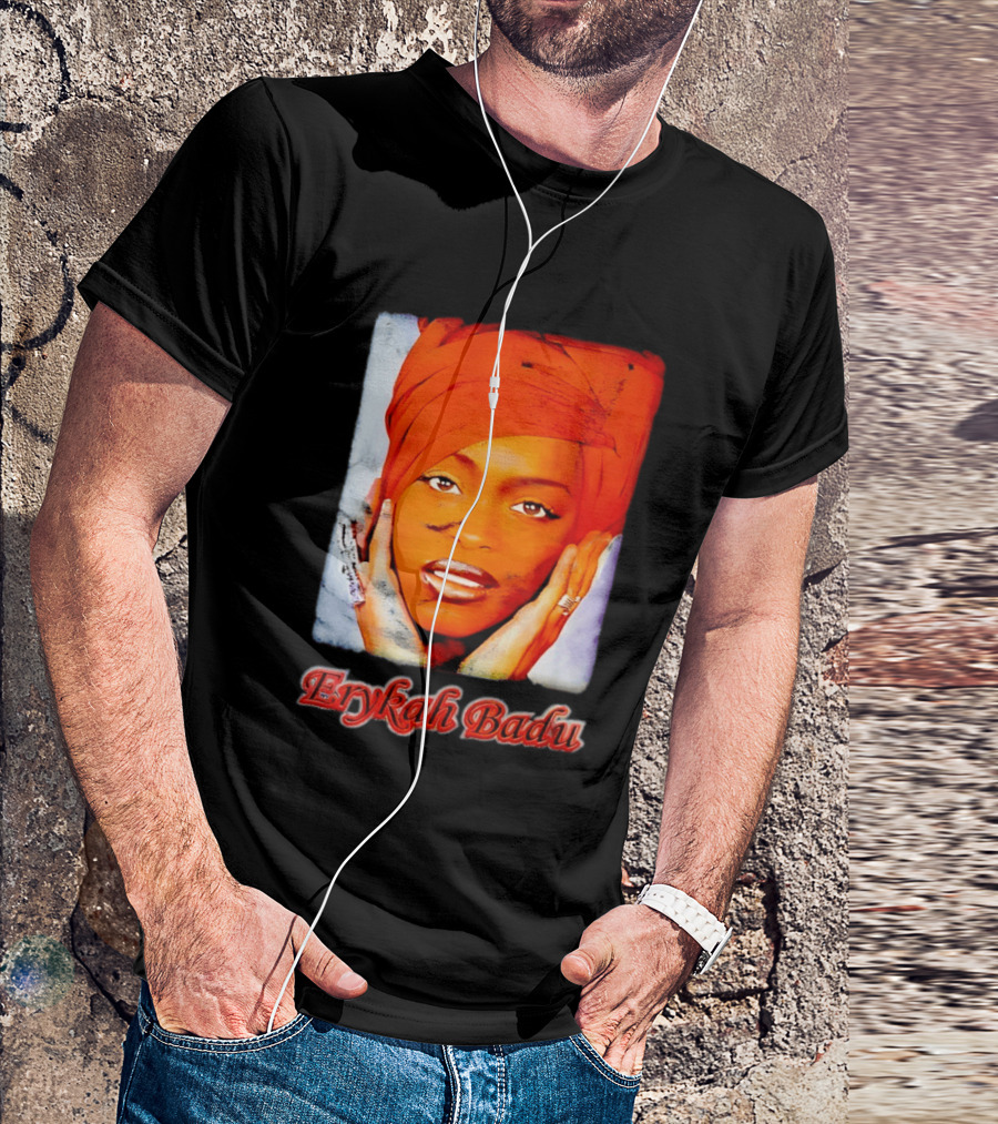 Erykah Badu Iconic Headwrap And Face T-Shirt