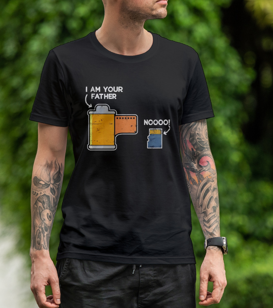 I Am Your Father Film Roll MicroSD Noooo Star Wars T-Shirt