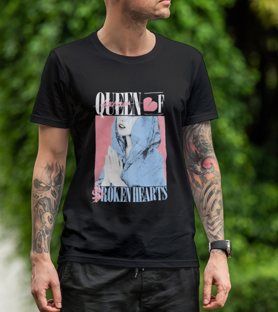 Blackbear Queen Of Broken Hearts Prayer Design With Pink And Blue Aesthetic T-Shirt