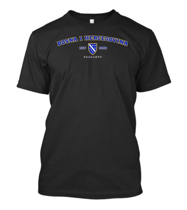 Bosna I Hercegovina Est 1992 Sarajevo Shield T-Shirt