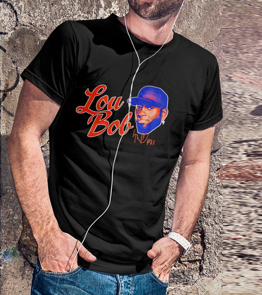 Lou Bob Luis Robert Jr New York Mets Big Head T-Shirt