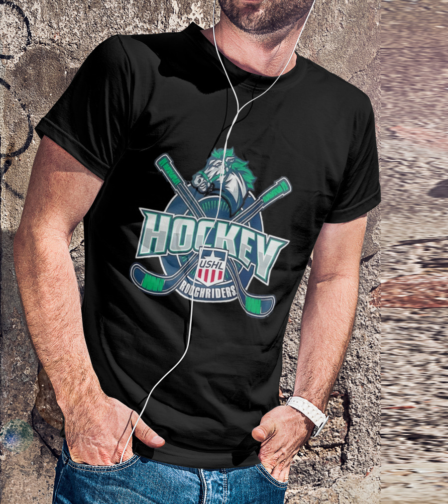 USHL Cedar Rapids RoughRiders Hockey Team T-Shirt