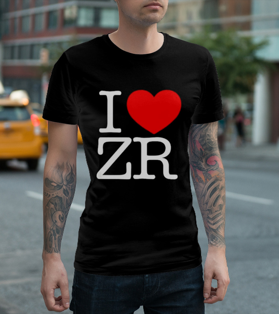 I Love ZR Red Heart T-Shirt