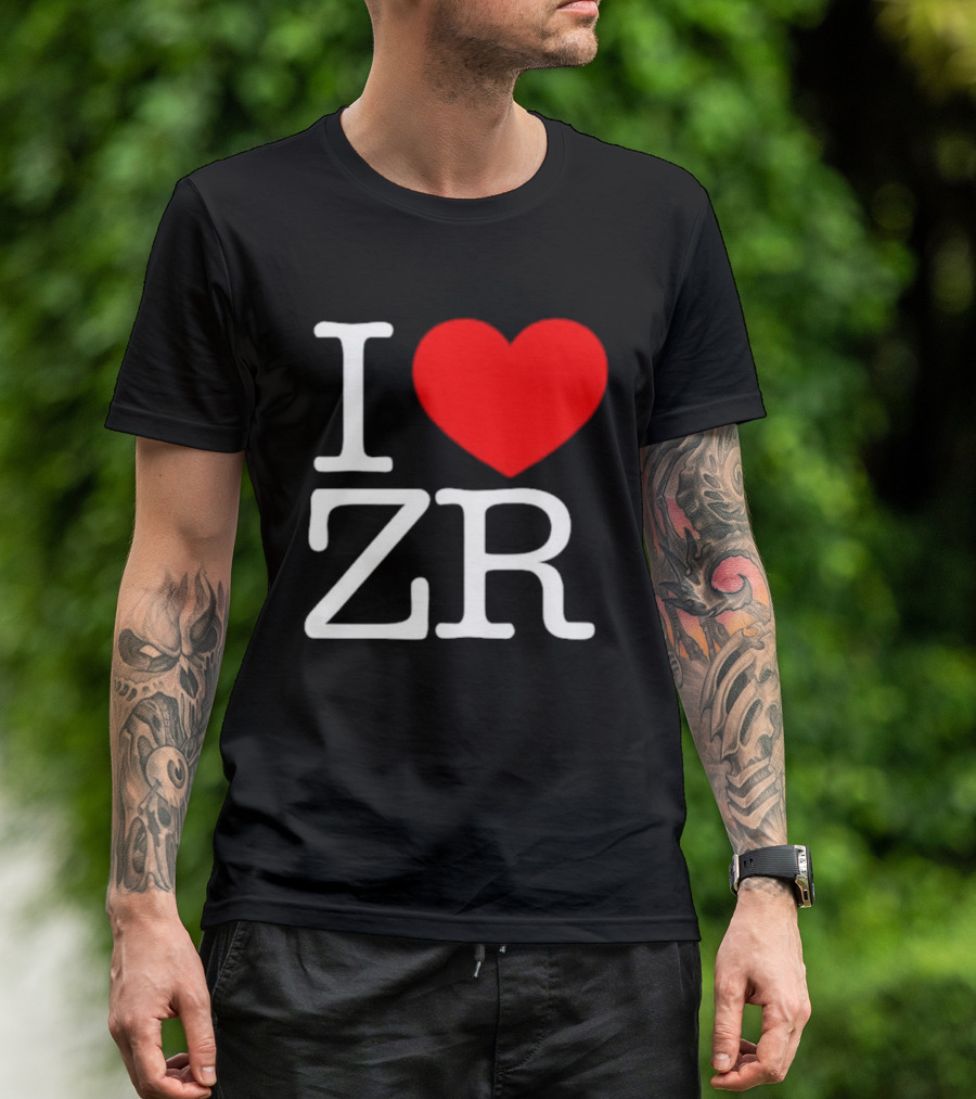 I Love ZR Red Heart T-Shirt