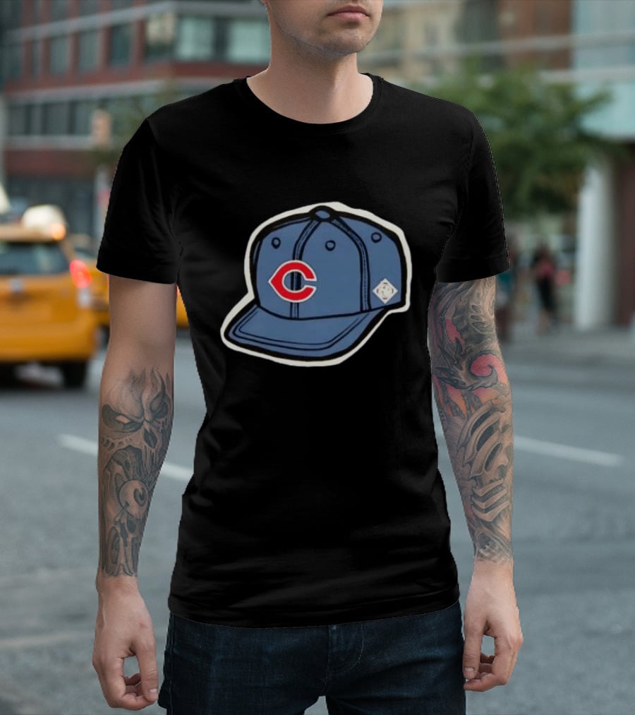 Chicago Cubs Cincinnati Tigers Negro League Cap With C Emblem Blue Hat T-Shirt