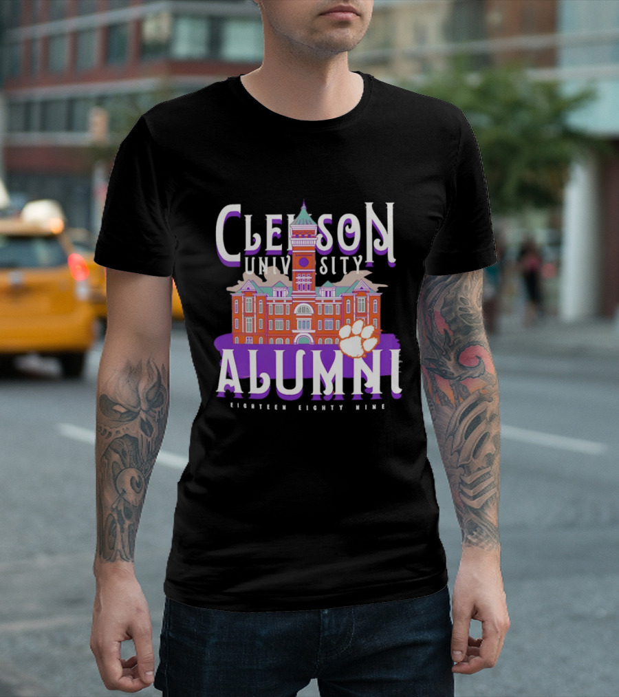 Clemson University Alumni Eighteen Eighty Nine Campus Tigers T-Shirt