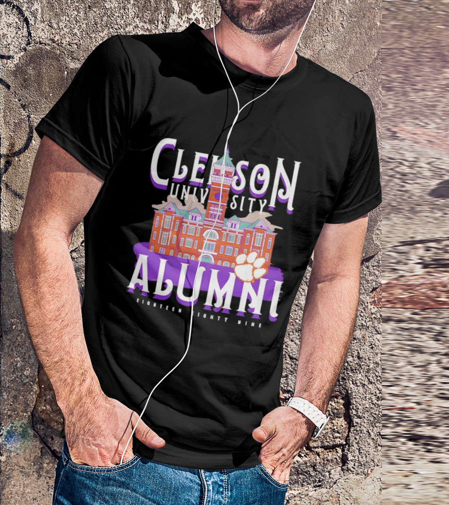 Clemson University Alumni Eighteen Eighty Nine Campus Tigers T-Shirt