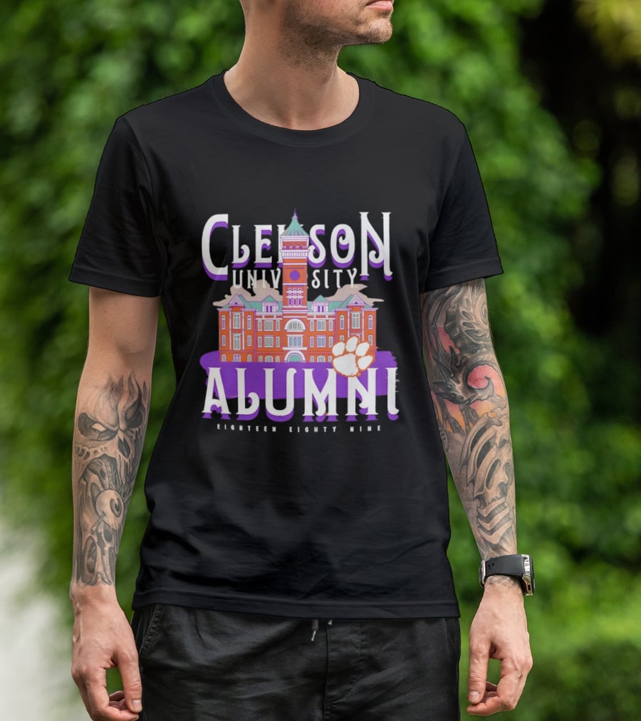 Clemson University Alumni Eighteen Eighty Nine Campus Tigers T-Shirt