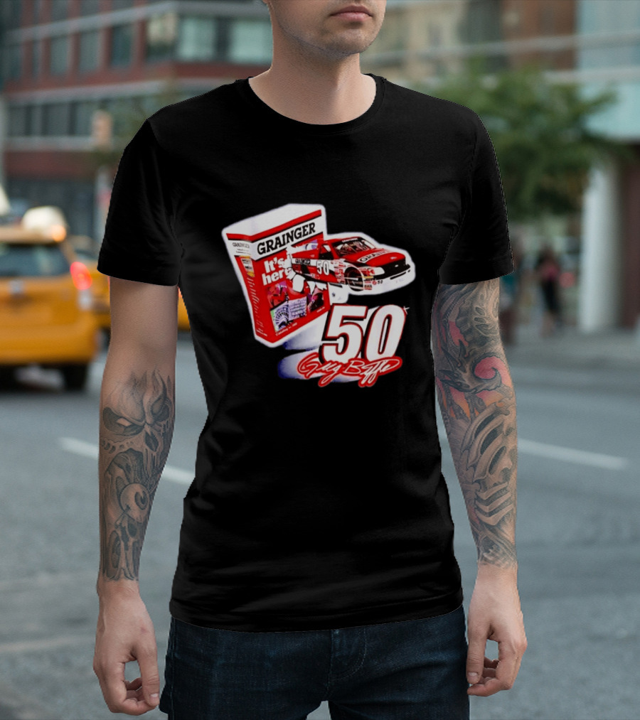 Grainger NASCAR 50 Greg Biffle Racing Car It's Here T-Shirt