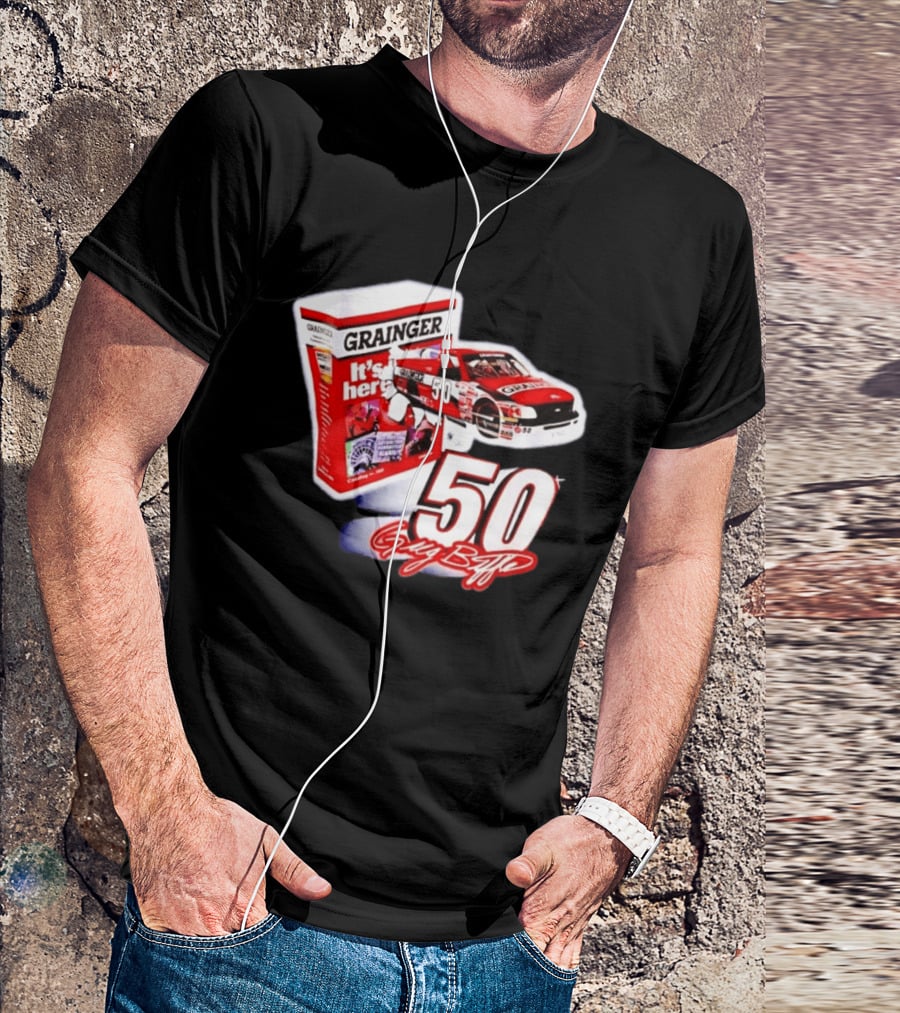 Grainger NASCAR 50 Greg Biffle Racing Car It's Here T-Shirt