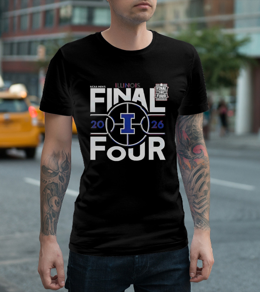 Illinois Illini 2026 Final Four March Madness Men's Basketball T-Shirt
